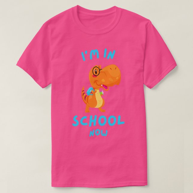 T-shirt Écoliers Cute Dinosaur TRex Début de l'école (Design devant)