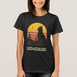 T-shirt Écologie des chats Conservation de la nature