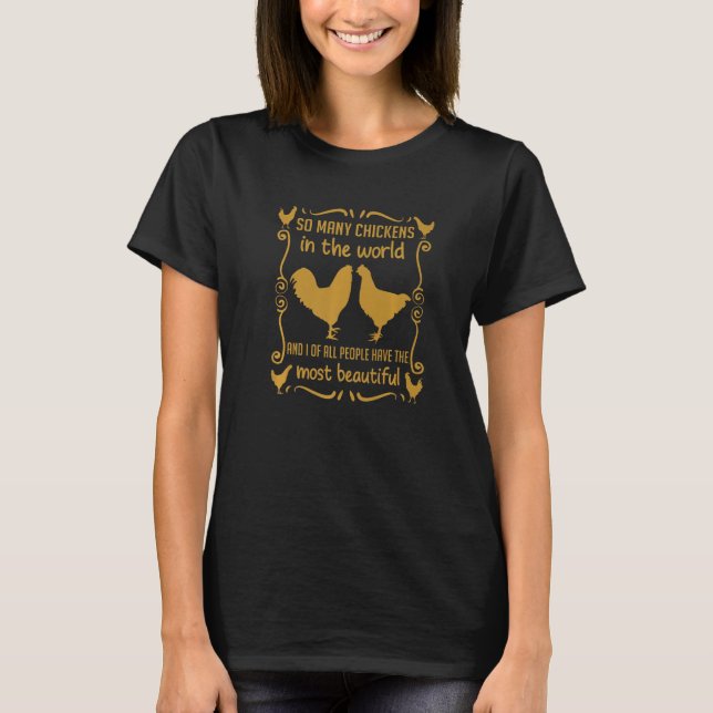 T-shirt Écologique élevage de volailles (Devant)