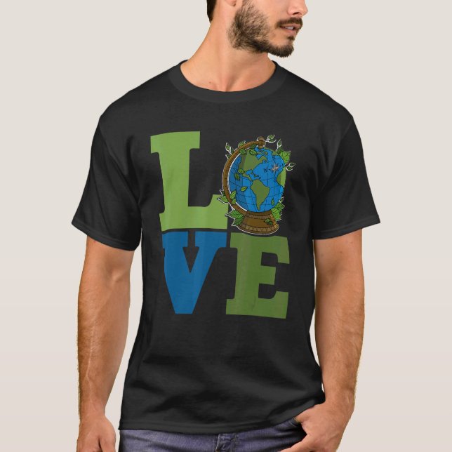T-shirt Ecologist environmental protection animals plants  (Devant)