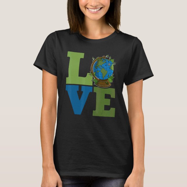 T-shirt Ecologist environmental protection animals plants  (Devant)