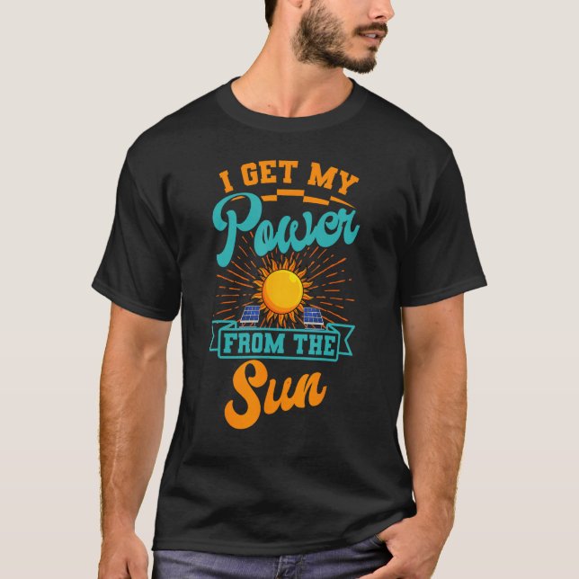 T-shirt Écologiste de l'énergie solaire Soleil environneme (Devant)