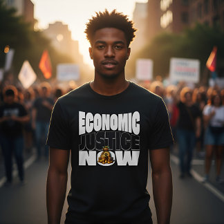 T-shirt Economic Justice Now - Activism & Equality
