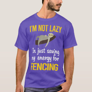 T-shirt Économie D'Énergie Pour Le Fencer De Clôture