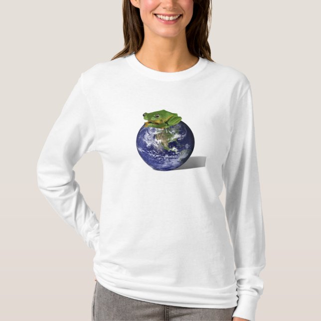T-shirt Économies de grenouille le monde (Devant)