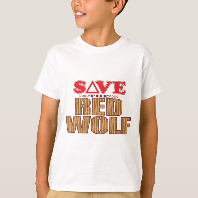 T-shirt Économies de loup rouge (Devant)