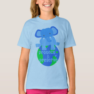 T-shirt économies d'éléphant la terre