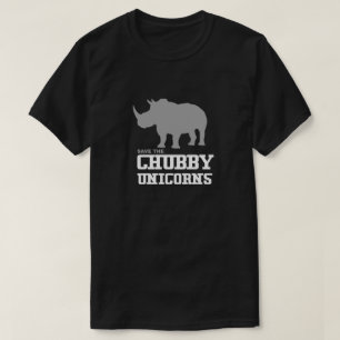 T-shirt Économies drôles la licorne potelée de blanc gr