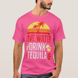 T-shirt Économisez de l'eau Boire Tequila Mexique Boire Pa