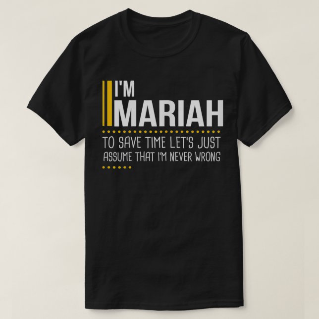 T-shirt Économisez Du Temps Supposons Que Mariah N'Ait Jam (Design devant)