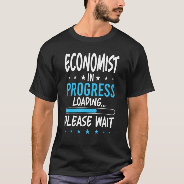 T-shirt Économiste en cours (Devant)