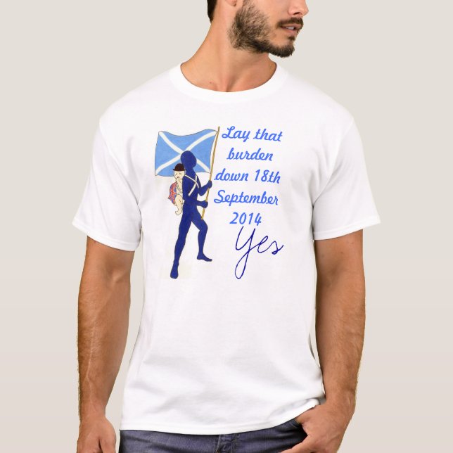 T-shirt écossais de date de vote de l'indépendance (Devant)