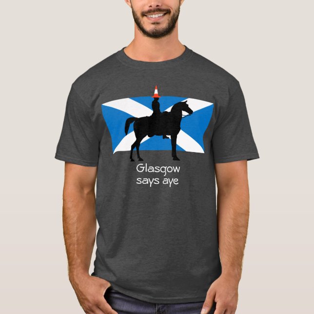 T-shirt écossais de l'indépendance de Glasgow (Devant)