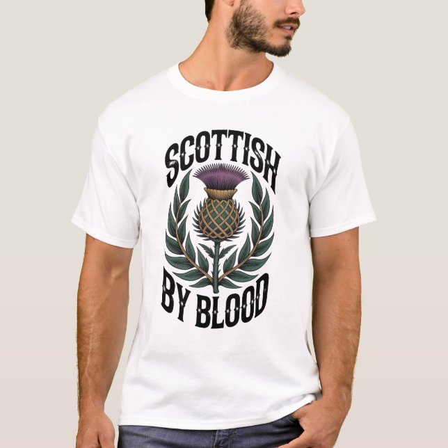 T-Shirt Écossais de Sang (Devant)