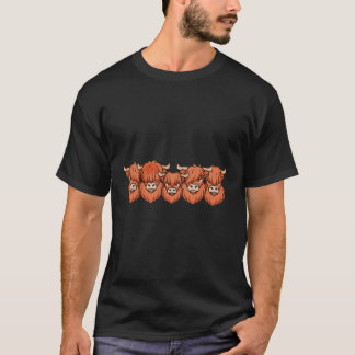 T-shirt Écossais Ferme Écossais Fermier Écossais Vaches po