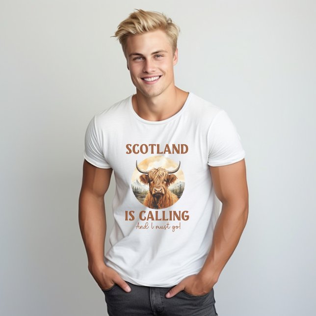 T-shirt écossais Highland Cow, t-shirt écossais Co (Créateur téléchargé)