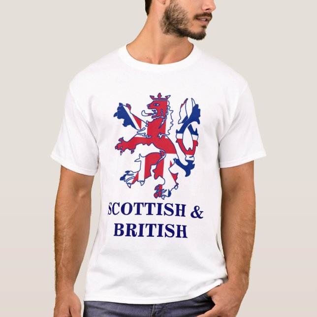 T-shirt Écossais patriote et Brtish (Devant)