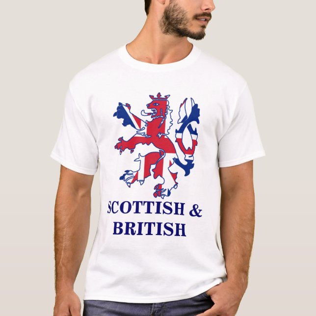 T-shirt Écossais patriote et Brtish (Devant)