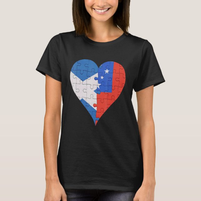 T-shirt Écossais Samoan Drapeau Heart (Devant)