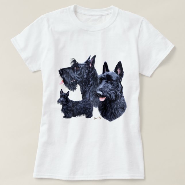 T-shirt Écossais Terrier (Design devant)