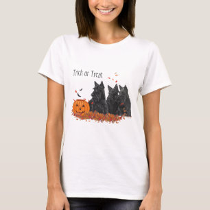 T-shirt Écossais Terrier Automne Design saisonnier