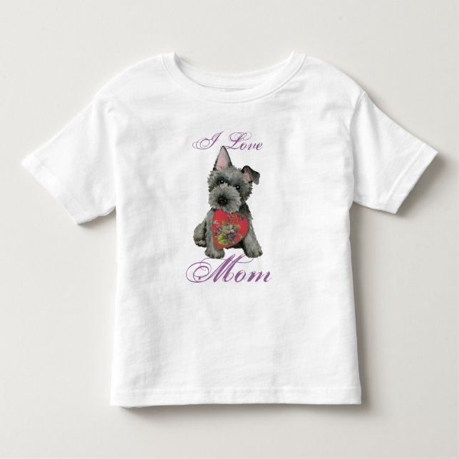 T-shirt écossais Terrier Heart Mom Toddler (Devant)