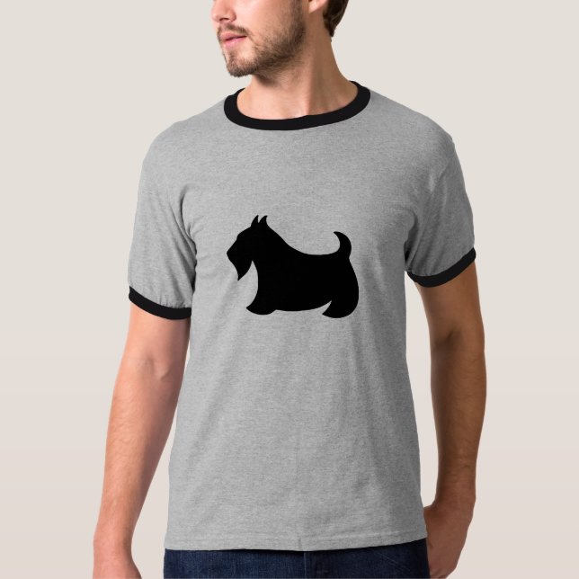T-shirt écossais Terrier Scotty Chien Top Cadeau (Devant)