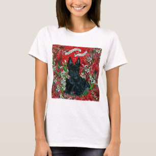 T-shirt Écossais Terrier Xmas