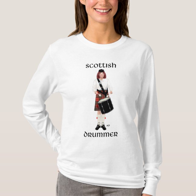 T-shirt Écossaise - Tambour ténor (Devant)