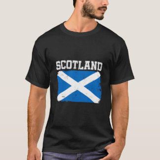 T-shirt Écosse Drapeau Écossais en détresse