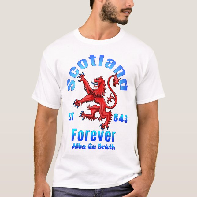 T-shirt Écosse Forever Est 843 Alba Gu Brath (Devant)