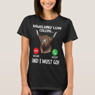 T-shirt Écosse Highland Cow Scotland Highlander Cattle
