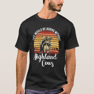 T-shirt Écosse Highland Cow Scotland Highlander Cattle