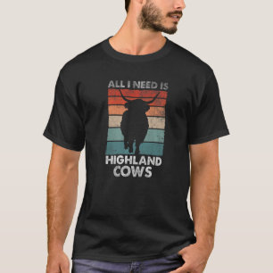 T-shirt Écosse Highland Cow Scotland Highlander Cattle
