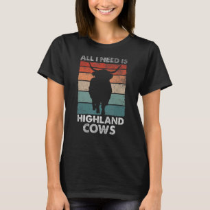 T-shirt Écosse Highland Cow Scotland Highlander Cattle