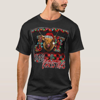 T-shirt Écosse Highland Hairy Cow Mooey Noël