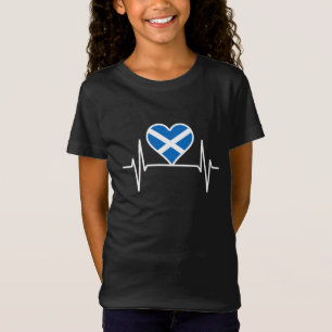T-Shirt Écosse - Scotland Drapeau Heartbeat