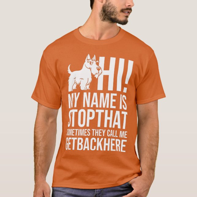 T-shirt Écosse Terrier Chien Chien Chien Chien Chien Chien (Devant)