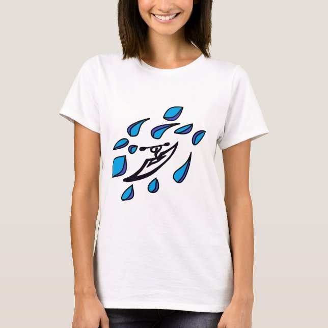 T-shirt Écoulement de kayak (Devant)