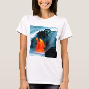 T-shirt Écoulement de lave de volcan de Kilauea Hawaï