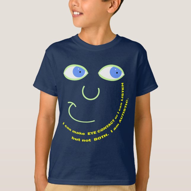 T-shirt Écoutent l'habillement foncé (Devant)