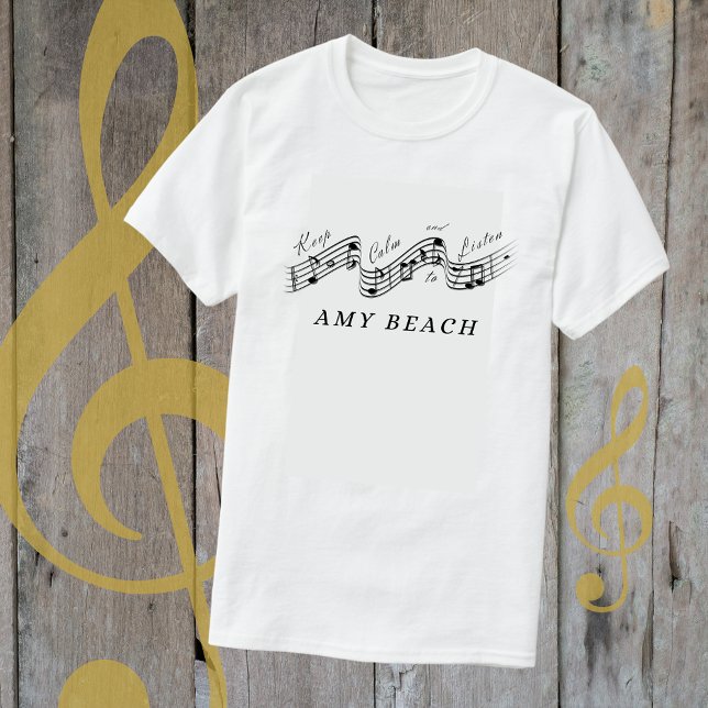 T-shirt Écouter Amy Beach Meilleur compositeur de musique  (Créateur téléchargé)
