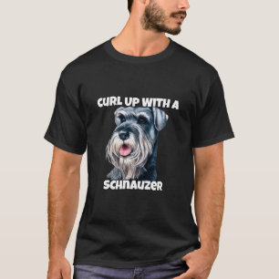 T-shirt Écouter Avec Un Propriétaire De Chien Schnauzer Sc
