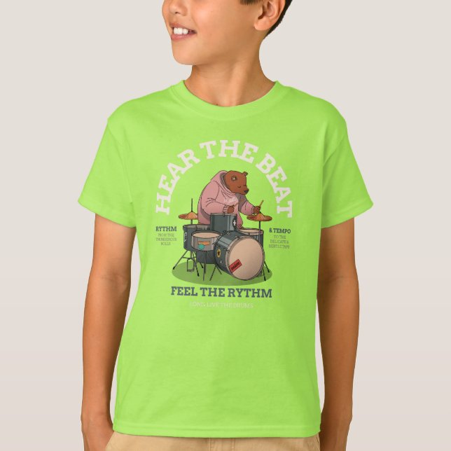 T-SHIRT ÉCOUTER LE RYTHME (Devant)