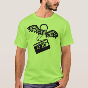 T-shirt Écouteurs, ailes, et enregistreur à cassettes