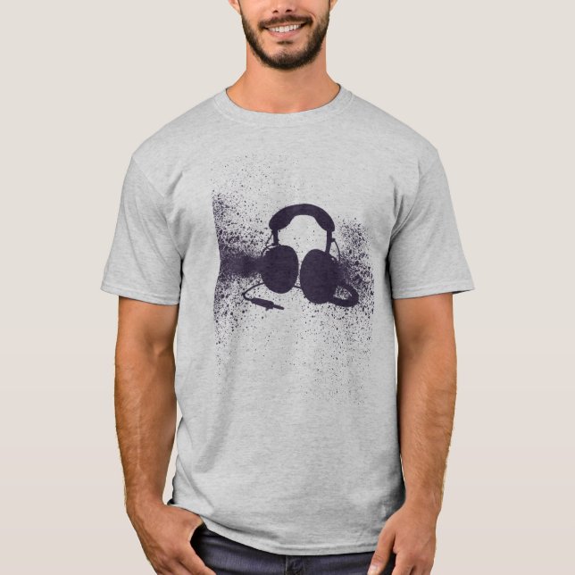 T-shirt Écouteurs de explosion (Devant)