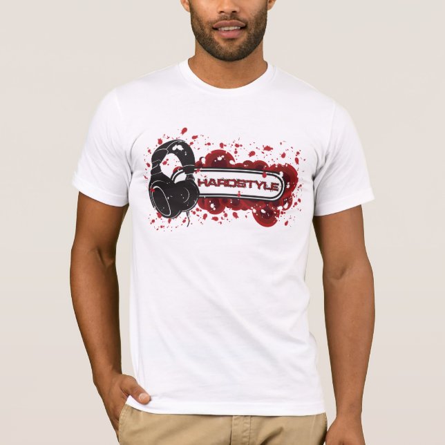 T-shirt Écouteurs de Hardstyle (Devant)
