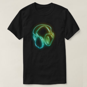 T-shirt Écouteurs électriques du DJ