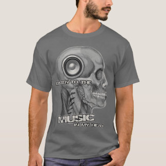 T-shirt Écoutez la musique dans mon design graphique audio