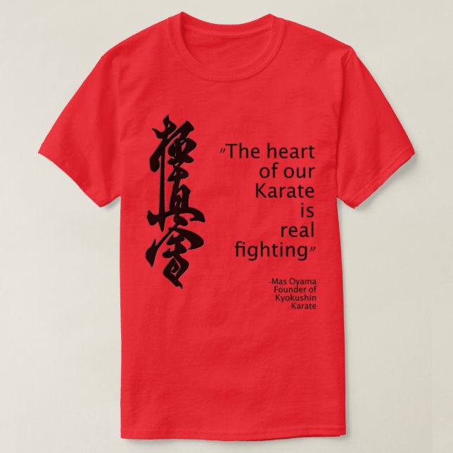 T-shirt Ecoutez le fondateur de Mas de Kyokushin Karate (Design devant)
